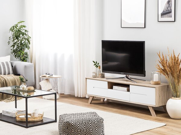 TV stolek FORESTER Hnědá/Bílá