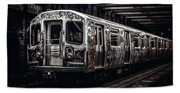 Sablio Ručník Městské metro s graffiti - 30x50 cm