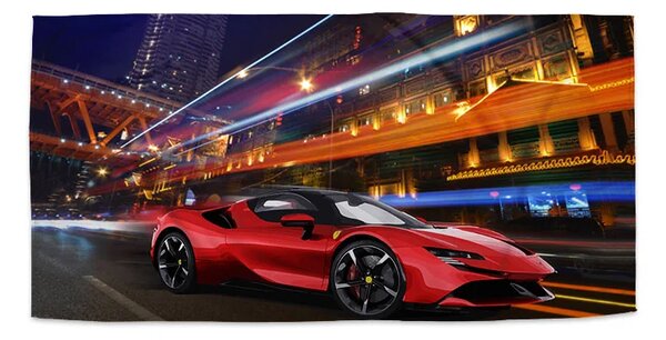 Sablio Ručník Ferrari na ulici - 30x50 cm