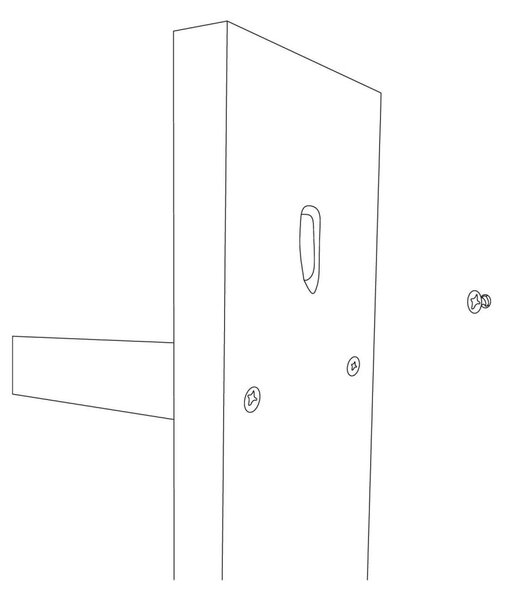 Opviq Nástěnná lampa Miko I černá/stříbrná