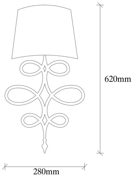 Opviq Nástěnná lampa Asaf II bílá