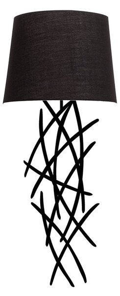 Opviq Nástěnná lampa Asaf I černá