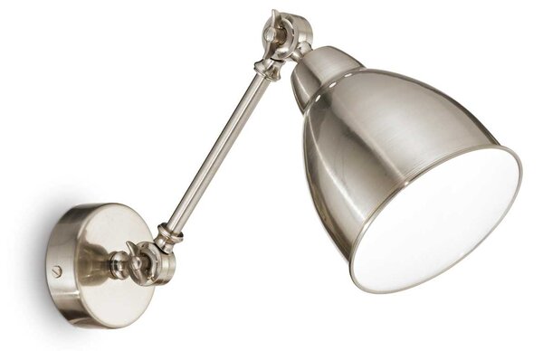 Ideal Lux Nástěnné svítidlo NEWTON AP1 NICKEL