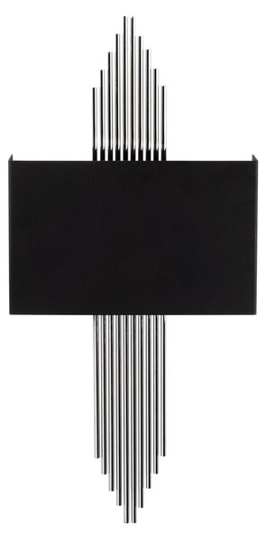 Opviq Nástěnná lampa Miko II černá/stříbrná