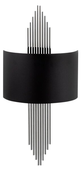 Opviq Nástěnná lampa Miko I černá/stříbrná