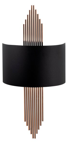 Opviq Nástěnná lampa Miko I černá/měděná