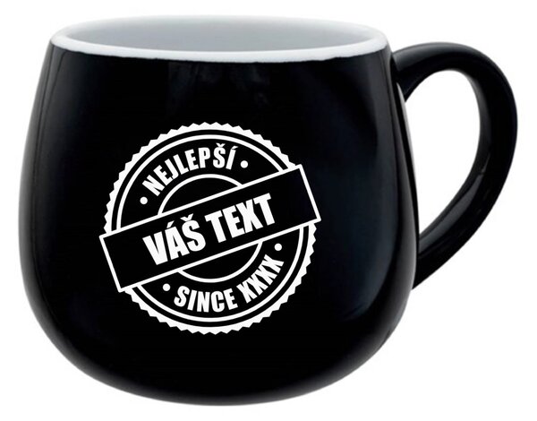 Personalizovaný keramický buclatý hrneček - nejlepší xx SINCE xx