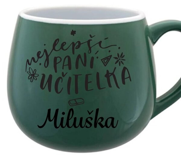 Personalizovaný keramický hrneček - NEJLEPŠÍ PANÍ UČITELKA