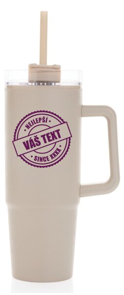 Personalizovaná cestovní termoska s průhledným víčkem - nejlepší xx SINCE xx