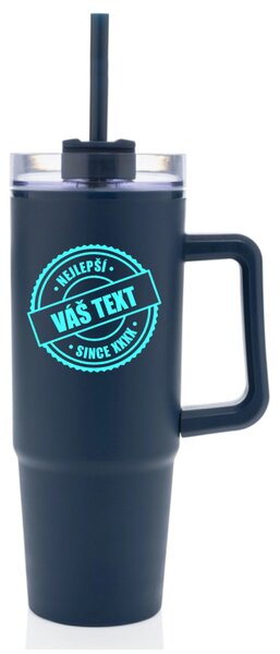 Personalizovaná cestovní termoska s průhledným víčkem - nejlepší xx SINCE xx