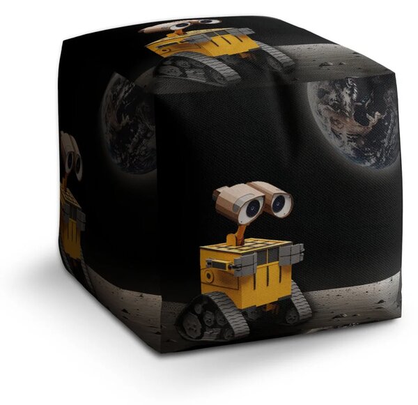 Sablio Taburet Cube Wall-E robot Měsíc - 40x40x40 cm