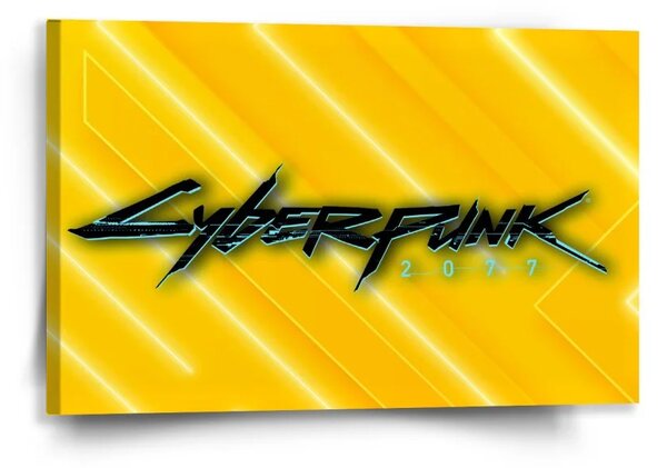 Sablio Obraz Cyberpunk 2077 Žlutý - 60x40 cm