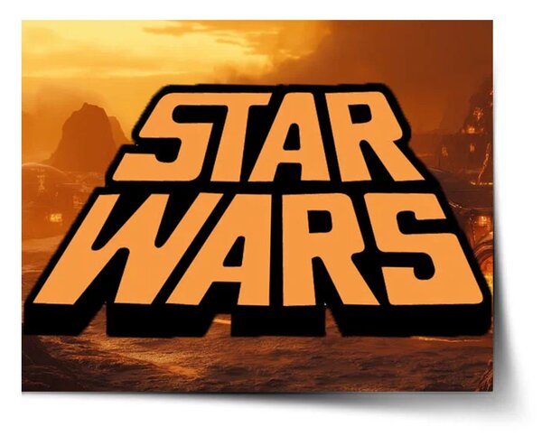 Sablio Plakát Star Wars Lávová planeta - 60x40 cm