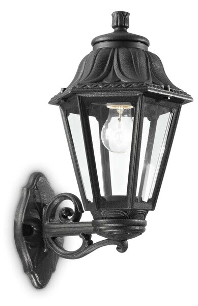 Ideal Lux Nástěnné svítidlo ANNA AP1 BIG NERO, IP55