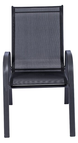 Zahradní jídelní set Capri 80cm + 4x kovová židle Ramada