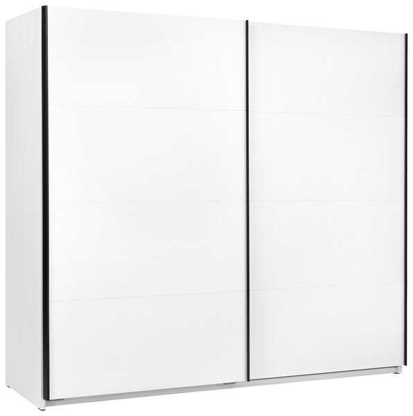 ŠATNÍ SKŘÍŇ S POSUVNÝMI DVEŘM, bílá, 250/211,5/61,5 cm MID.YOU - Šatní skříně, Online Only
