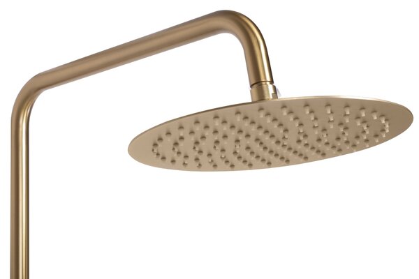 Rea Lungo, sprchová souprava s termostatickou baterií, zlatá matná, REA-P6604