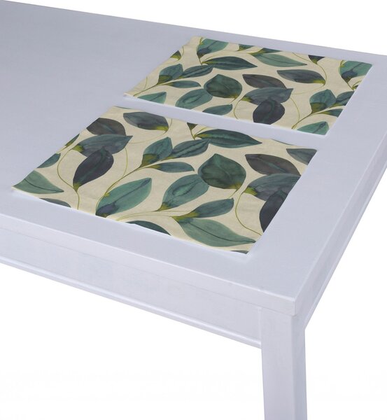 Prostírání 2 kusy podle látek barva zelená látka vzorované