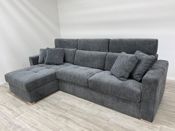 Rohová rozkládací sedací souprava pro každodenní rozkládání NARDO Levý roh plocha spaní 140x190 cm