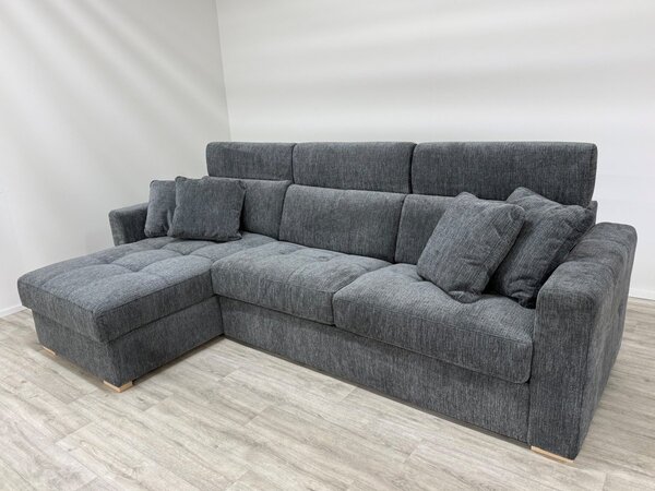 Rohová rozkládací sedací souprava pro každodenní rozkládání NARDO Levý roh plocha spaní 140x190 cm