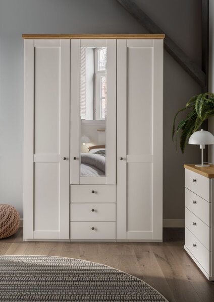 Malá ložnice pro jednu osobu MARLOW bílá/dub bianco