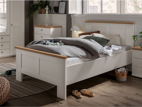Malá ložnice pro jednu osobu MARLOW bílá/dub bianco