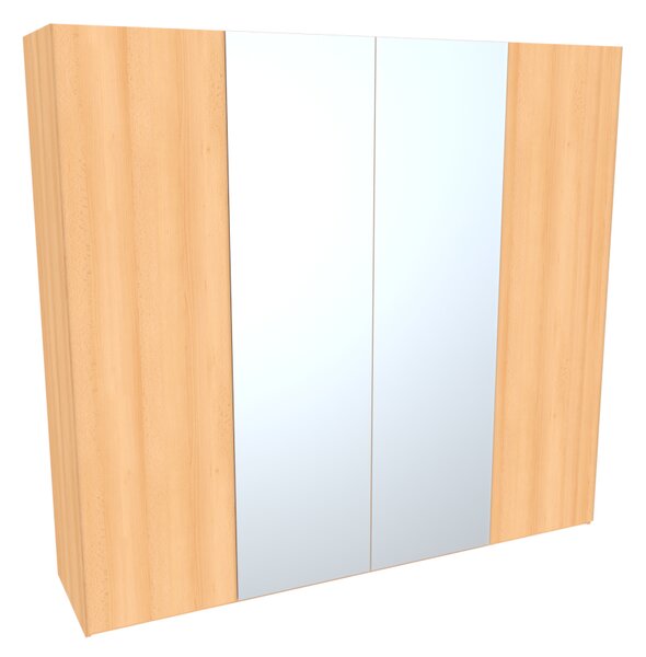 Skříň GRANDE 240 Varianta: Skříň GRANDE - 2x zrcadlo, Varianta barvy: Buk