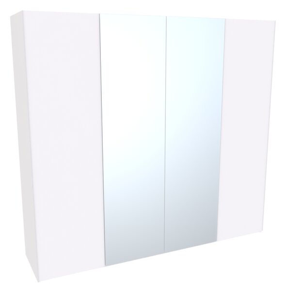 Skříň GRANDE 240 Varianta: Skříň GRANDE - 2x zrcadlo, Varianta barvy: Bílá