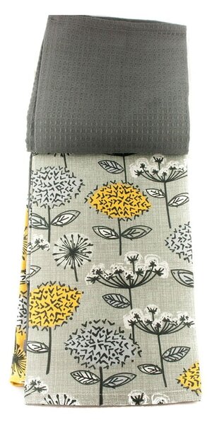 Bavlněné utěrky v sadě 3 ks 45x65 cm Retro Meadow – Cooksmart ®
