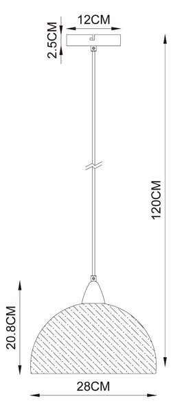 ZÁVĚSNÉ SVÍTIDLO, 28/120 cm Collett's Monde - Online Only svítidla, Online Only