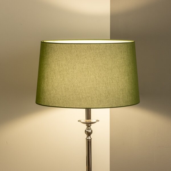 Brilagi - LED Stojací lampa CERIA 1xE27/60W/230V pr. 45 cm lesklý chrom/zelená