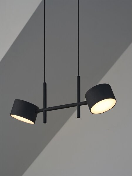 Osram - LED Stmívatelný lustr na lanku DECOR KYOTO 2xLED/10W/230V černá