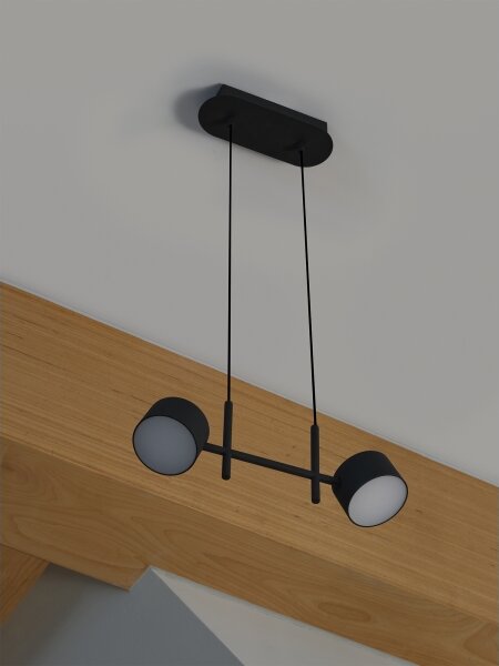 Osram - LED Stmívatelný lustr na lanku DECOR KYOTO 2xLED/10W/230V černá