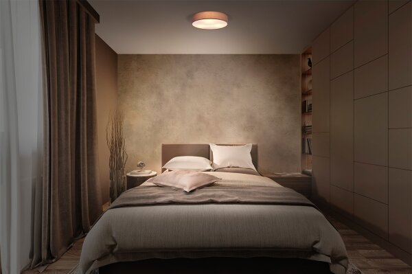 Osram - Stropní svítidlo ORBIS PARIS 3xE27/15W/230V pr. 48 cm hnědá