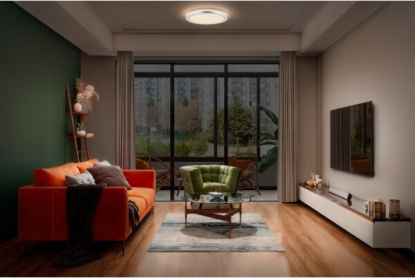Osram - LED Stropní svítidlo ORBIS HELMAN LED/16W/230V pr. 29,5 cm stříbrná