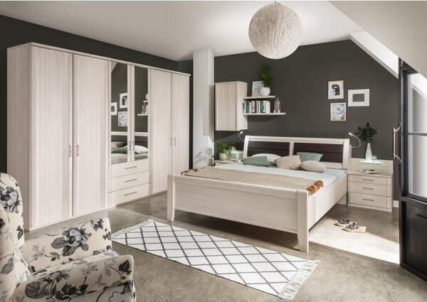Moderní ložnicová sestava LUXOR 4 polární modřín