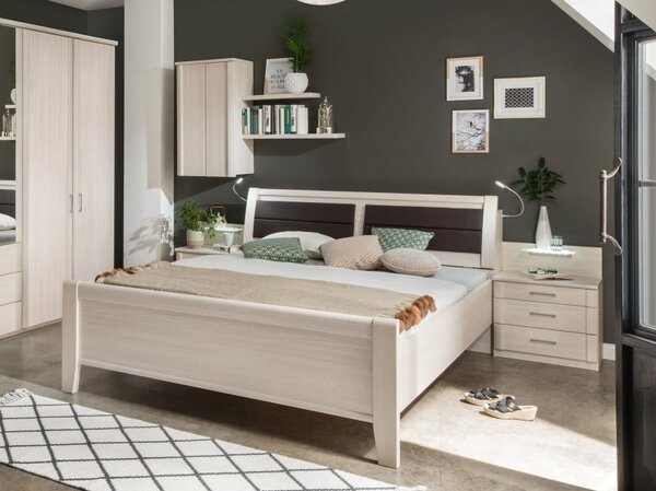 Moderní ložnicová sestava LUXOR 4 polární modřín