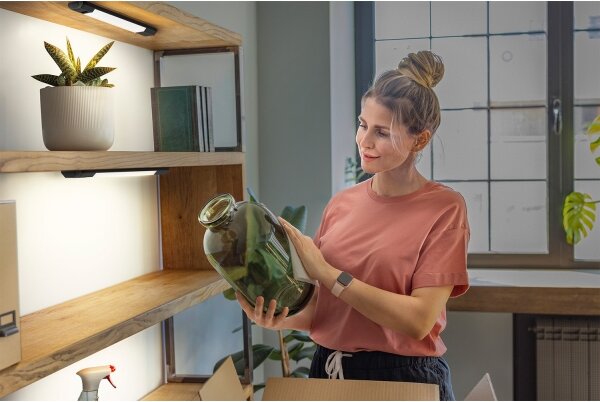 Osram - LED Stm podlinkové svítidlo se senz LINEAR EDGE LED/4W/230V 30 cm černá