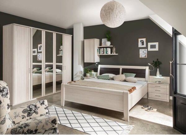 Moderní ložnicová sestava LUXOR 2 polární modřín