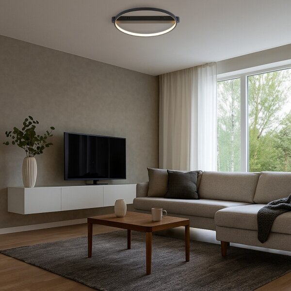 Rabalux 71344 - LED Stropní svítidlo BELIZA LED/45W/230V 3000K 50x55 cm černá