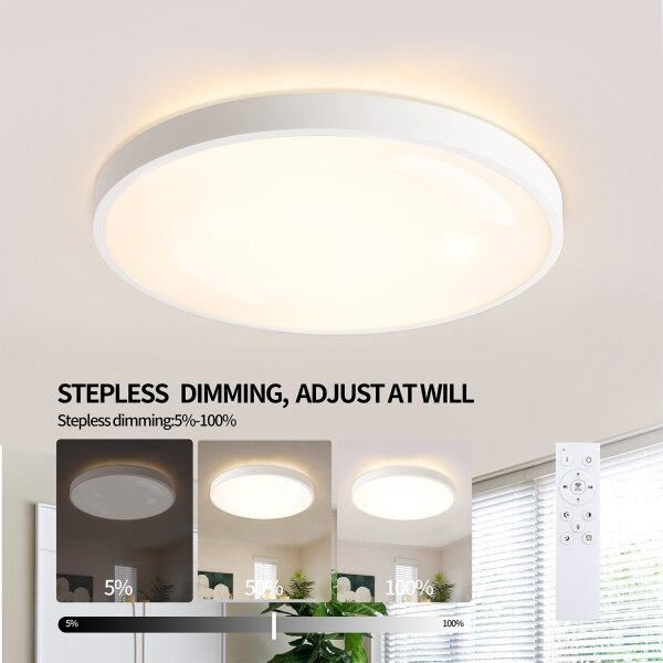 Brilagi - LED Stmívat. svítidlo GLASS POOL DOUBLE LED/60W/230V 50 cm bílá + DO
