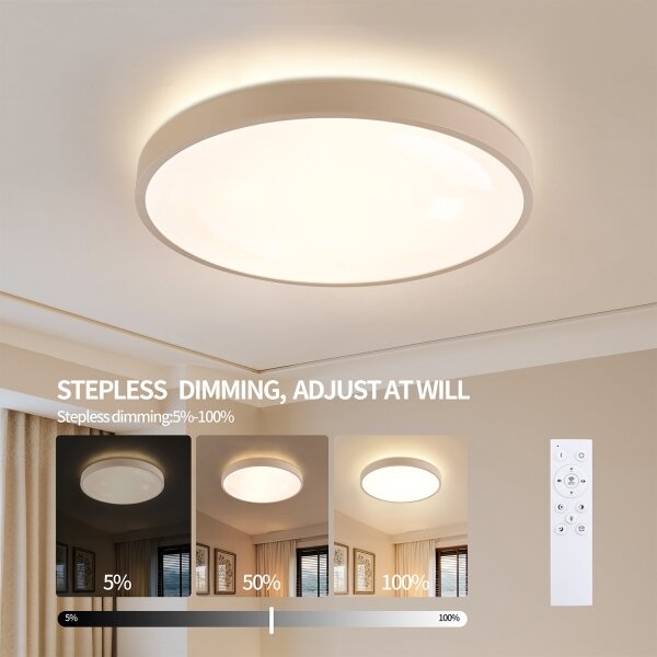 Brilagi - LED Stmívat. svítidlo GLASS POOL DOUBLE LED/80W/230V 60 cm béžová + DO