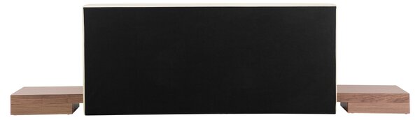 Vodní postel Umělá kůže ZEN 160 x 200 cm Hnědý jasan