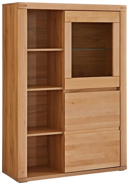 VYSOKÁ KOMODA, jádrový buk, jádrový buk, 98,4/139,6/37,7 cm Voleo - Vysoké komody