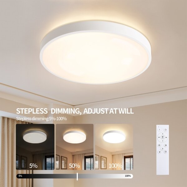 Brilagi - LED Stmívat. svítidlo GLASS POOL DOUBLE LED/80W/230V 60 cm bílá + DO