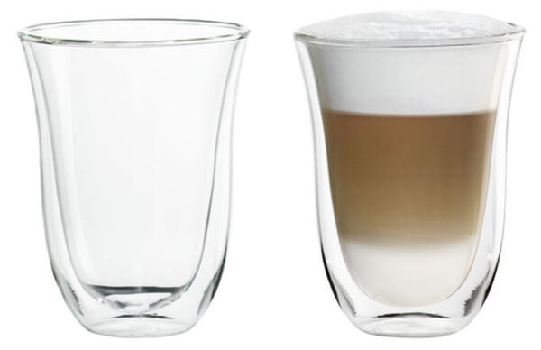 Sklenice na latte macchiato DeLonghi - dvoustěnné, 2 ks