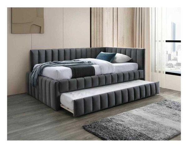 Postel Mikayla Velvet 120 x 200 cm, šedá