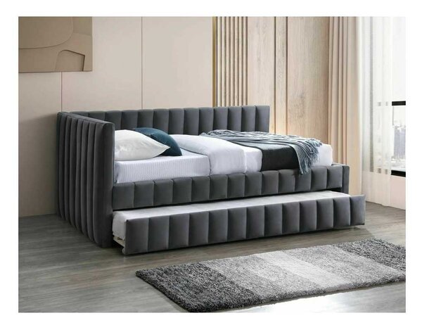 Postel Mikayla Velvet 120 x 200 cm, šedá