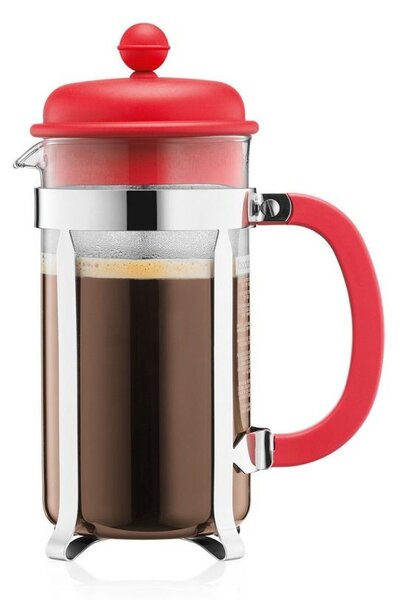 French press BODUM® CAFFETTIERA (1918-294) - na 8 šálků (1 000 ml), červený