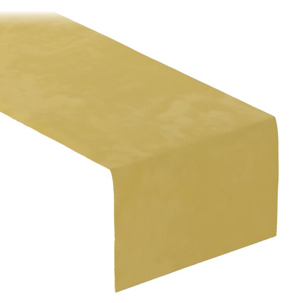 Stolní běhoun barva zelená látka lesklé, sametová